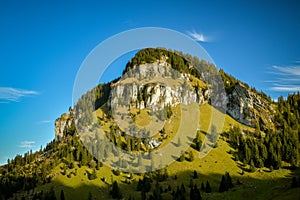 View on Gross Aubrig peak in Switzerland