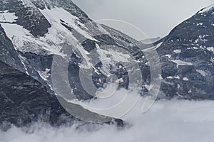 View on Grossglockner alpine pass