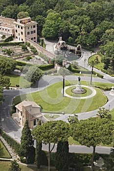 View of grounds in Rome, Italy. photo