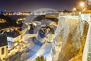 View on Grund in Luxembourg