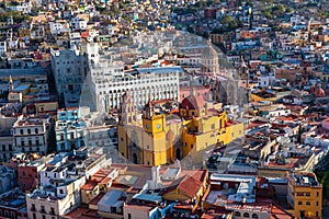 View of Guanajuato City, the UNESCO World Heritage Site