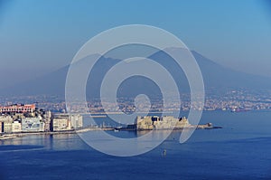 View of the Gulf of Naples, Italy