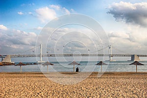 View of Gwangalli Beach, Busan, south Korea, Asia