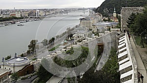 View of the Habsburg steps to the Buda Castle, Budapest, Hungary