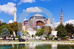 A view of Hagia Sophia in Istanbul