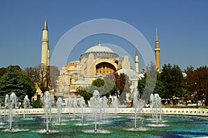 A view of Hagia Sophia, Istanbul