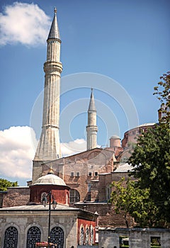 View of Hagia Sophia Mosque in Istanbul, Turkey