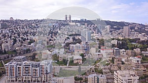 View on Haifa downtown area. The VADI SALIM zone.