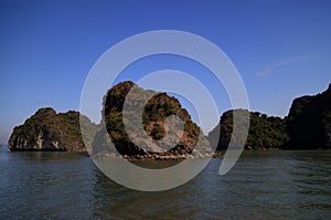 View of Halong Bay in Vietnam