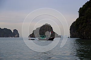 View of Halong Bay in Vietnam