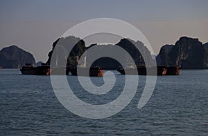 View of Halong Bay in Vietnam