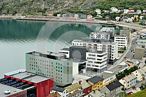View of Hammerfest City, Norway