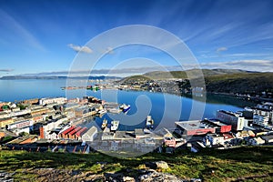 View of Hammerfest City, Norway