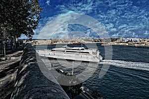 View of the Harbor in Malta from Valletta