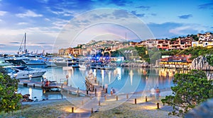 Harbor and village Porto Cervo photo