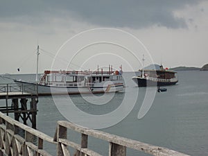 view of the Harbour of Komodo Islands, East Nusatenggara