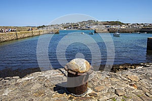 View from the Harbour at St. Michaels Mount in Cornwall, UK