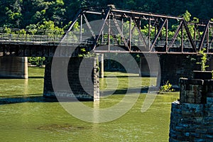 Old RR Bridge in Harper`s Ferry, West Virginia