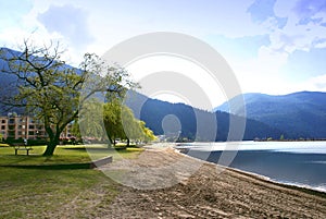 View of harrison hot springs