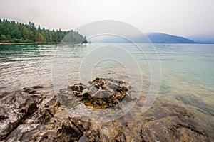 View of harrison lake near harrison hot springs british columbia canada