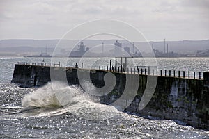 View from Hartlepool Headland towards Redcar