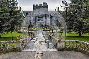 View of Hatley Castle in Vancouver Island, Canada