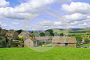 View of Hawes, in Wensleydale, in the Yorkshire Dales, England.