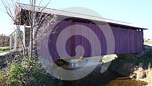 View of Hayes Covered Bridge in Pennsylvania, United States