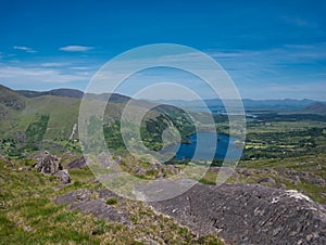 View from Healy Pass to the lake and the country