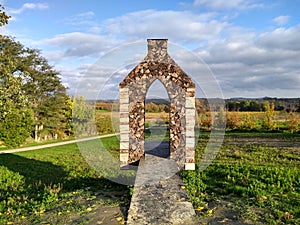 view of the heaven / hell chapel in Belgium