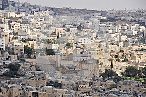 View of Hebron city, Israel.