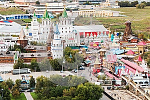 View from the heights to the Izmailovo Kremlin
