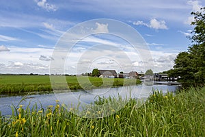 View on the Hellegatspolder in Sassenheim in the direction of Lisse in the Netherlands