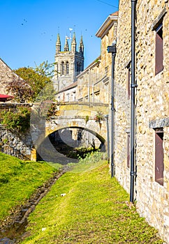 A view of Helmsley, a market town and civil parish in the Ryedale district of North Yorkshire, England