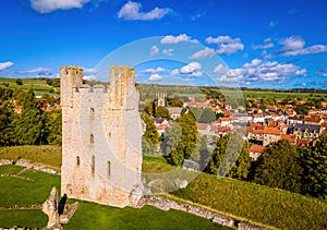 A view of Helmsley, a market town and civil parish in the Ryedale district of North Yorkshire, England