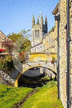 A view of Helmsley, a market town and civil parish in the Ryedale district of North Yorkshire, England