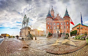 View on Helsingborg Town Hall from Stortorget square