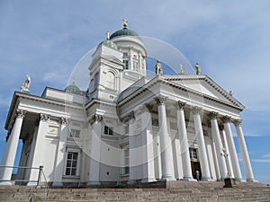 View on Helsinki Cathedral Helsingin tuomiokirkko in Finland photo