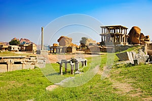 View of Hemakuta hill sunset point, Hampi, India