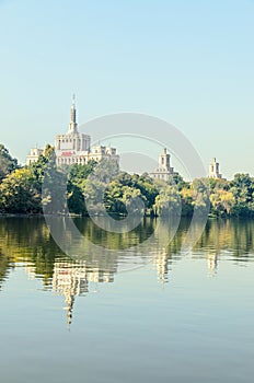 View from Herastrau Park of House of the Free Press