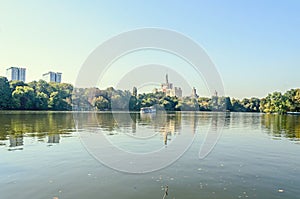 View from Herastrau Park of House of the Free Press