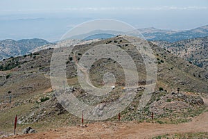 View from Hermon mountain, the highest peak