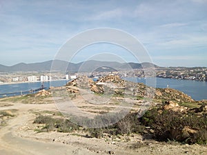 view of herradura bay in chile