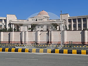 View of high court building of lcknow bench of allahabad high court in uttarpradesh india photo