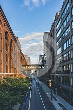 View of High Line to the 15th street in Chelsea and Meatpacking district, Manhattan