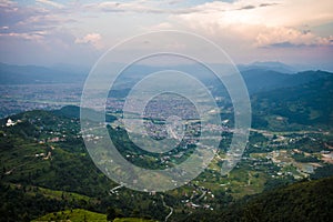 View from high mountain