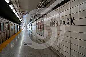 View of High Park TTC Subway Station.
