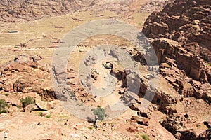 View from the High Place of Sacrifice in Petra, Jordan