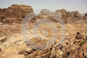 View from the High Place of Sacrifice in Petra, Jordan