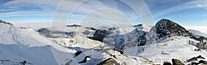 The view on High Tatras mountains in Jasna Low Tatras